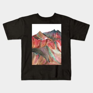 Rainbow Mountain Kids T-Shirt